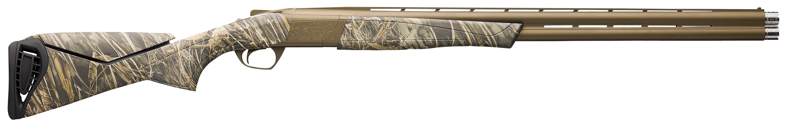 Browning 018729203 Cynergy Wicked Wing 12 Gauge 3.5" 2rd 30" Burnt Bronze Cerakote Barrel/Camo Design Receiver, Realtree Max-7 Synthetic Stock With Adjustable Comb & Textured Gripping Surface