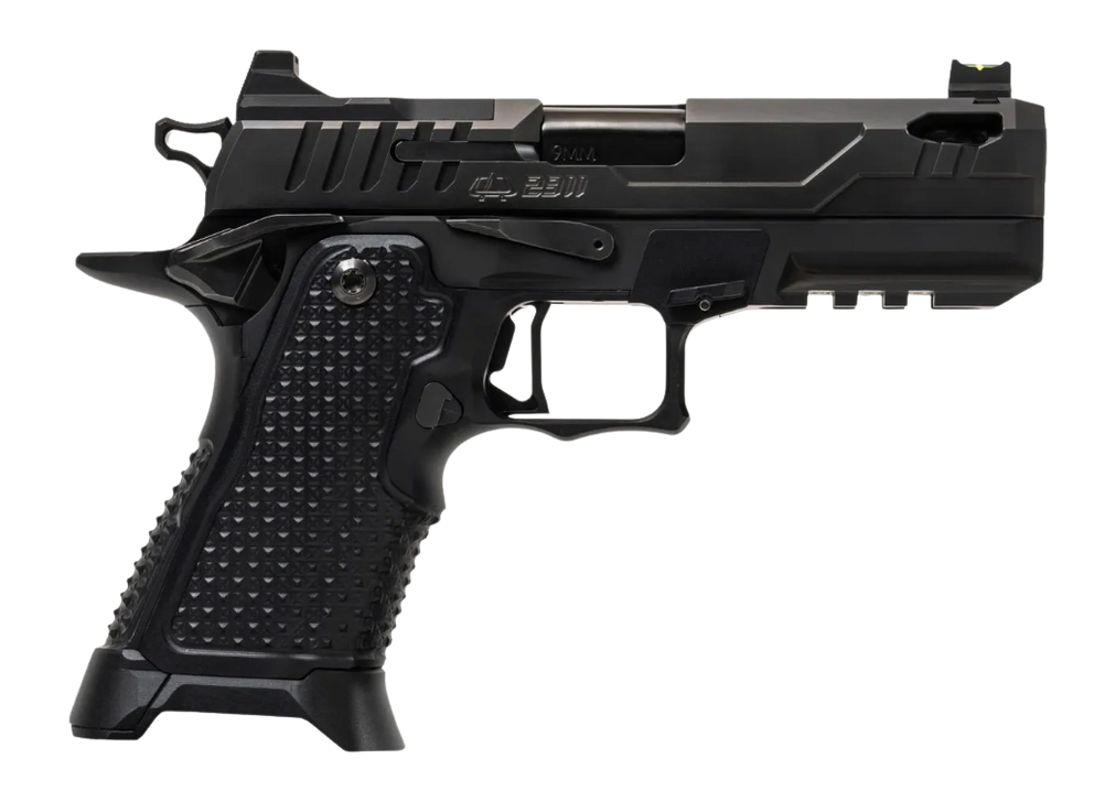 Oa Defense  2311 Pro Elite Compact Frame 9mm Luger 21+1 4.25" DLC Black Steel Optic Ready/Serrated Slide, Black Aluminum Frame w/Picatinny Rail, Black Aluminum Grip, Ambidextrous