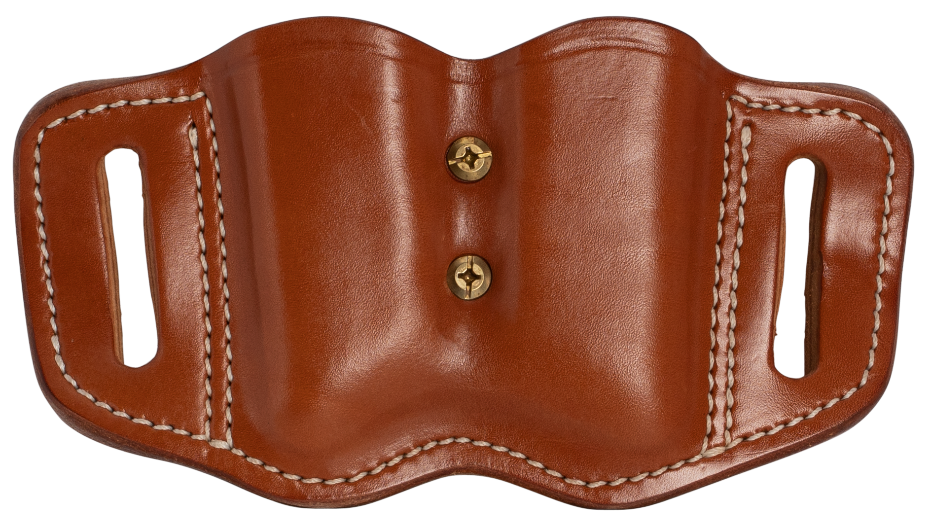 1791 Gunleather MAGF22CBRA MAG-F Double Mag Holster Classic Brown Leather Belt Slide Compatible w/ Double Stack Ambidextrous