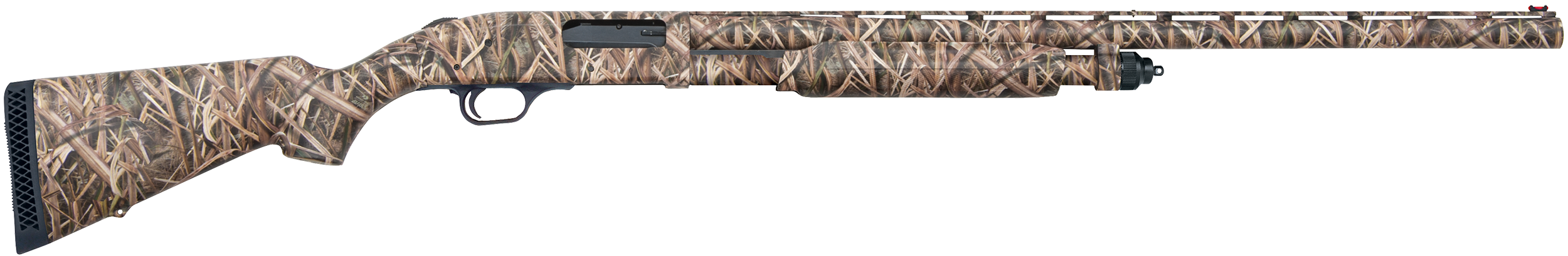 Mossberg 63521 835 Ulti-Mag 12 Gauge 5+1 3.5" 28" Vent Rib Barrel, Dual Extractors, Overall Mossy Oak Shadow Grass Blades, Synthetic Stock, Fiber Optic Sight, Includes Accu-Mag Chokes