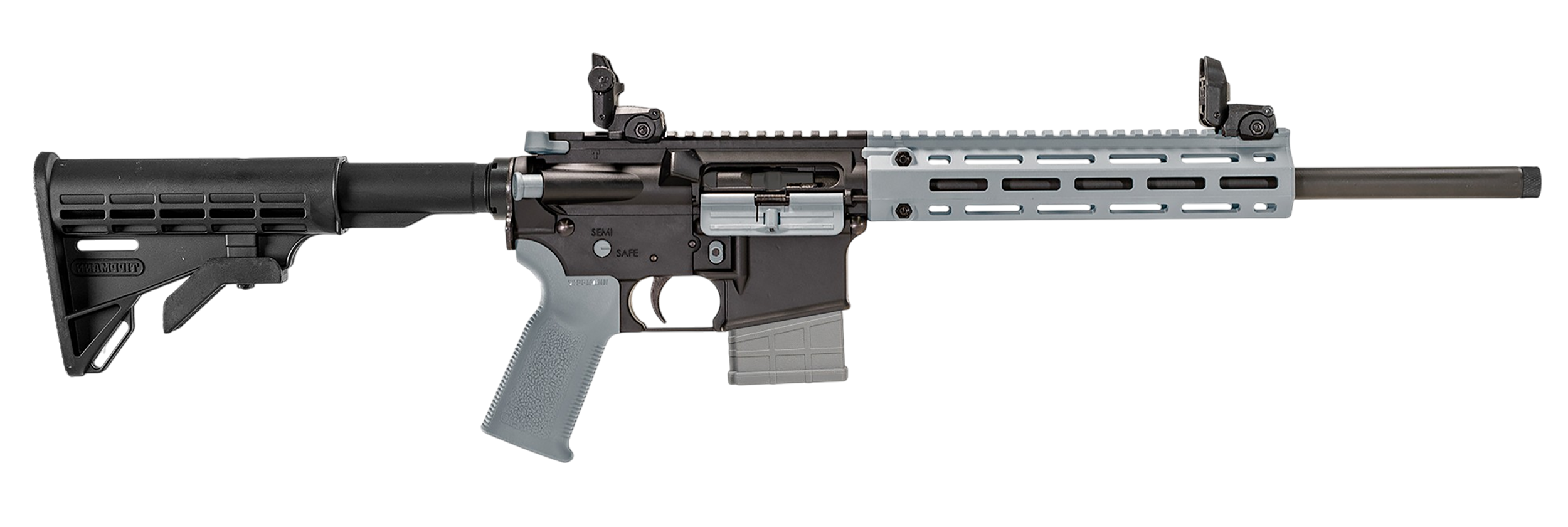 Tippmann Arms A101337 M4-22 LTE 22 LR 10+1 16" Black Parkerized Threaded Barrel, Matte Black Aluminum Receiver w/Picatinny Rail, Wolf Gray M-LOK Handguard Composite Forend, Black Polymer Stock, Gray G