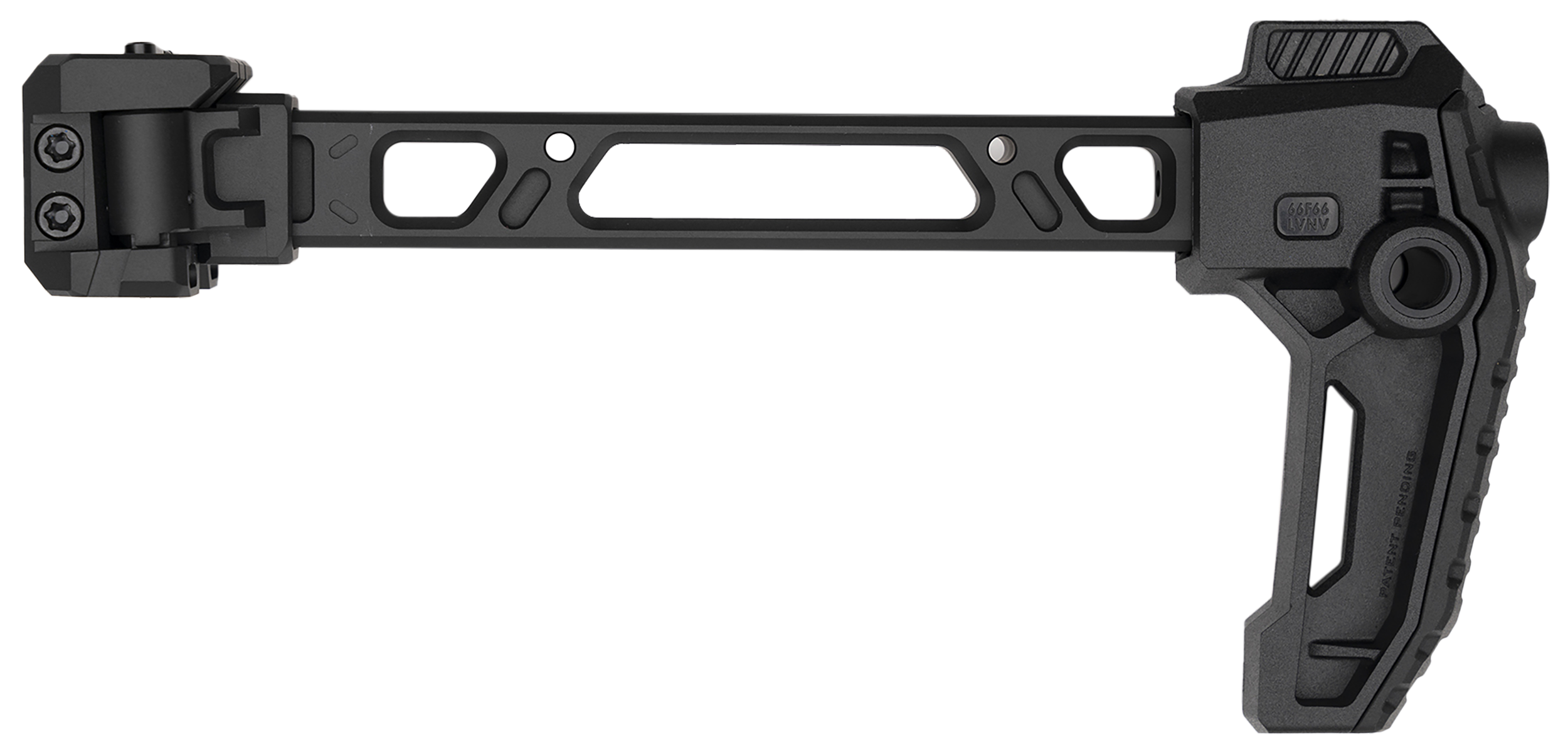 Strike Industries FSADUALSTOCK Black 6061-T6 Aluminum 9.44" OAL 1913 Picatinny Rail Mount