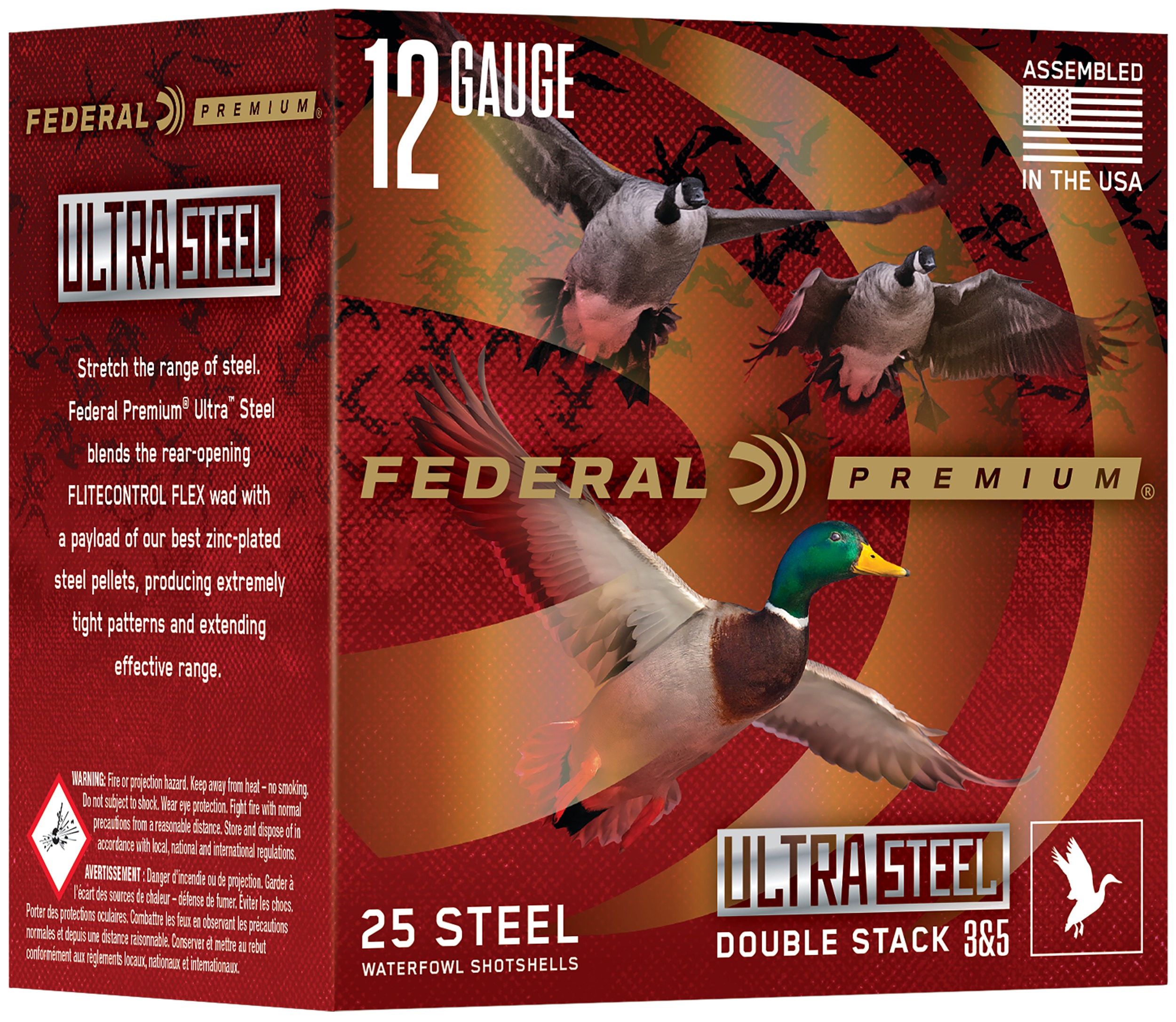 Federal PWUX1422BB Premium 12Gauge 3" 1 1/4 oz 2 Shot 25 Per Box/10 Cs
