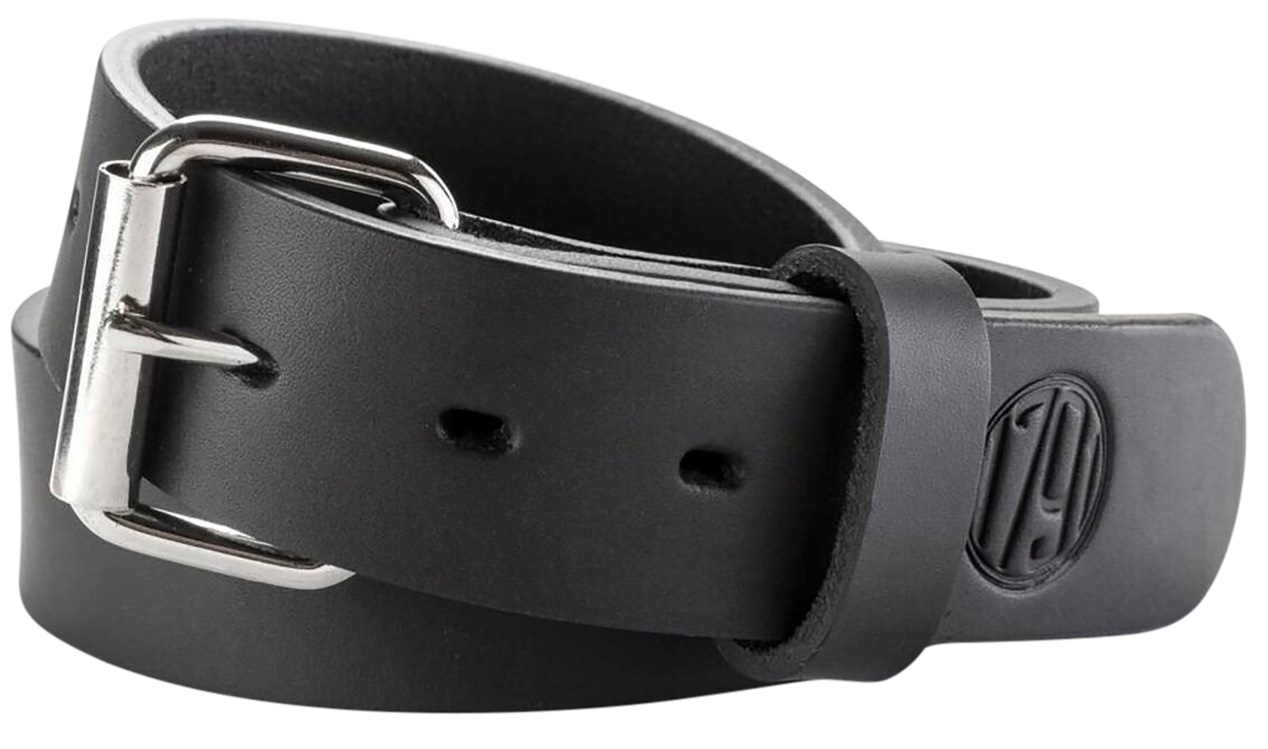 1791 Gunleather BLT014044SBLA 01  Gun Belt Stealth Black Leather 40/44 1.50" Wide Buckle Closure