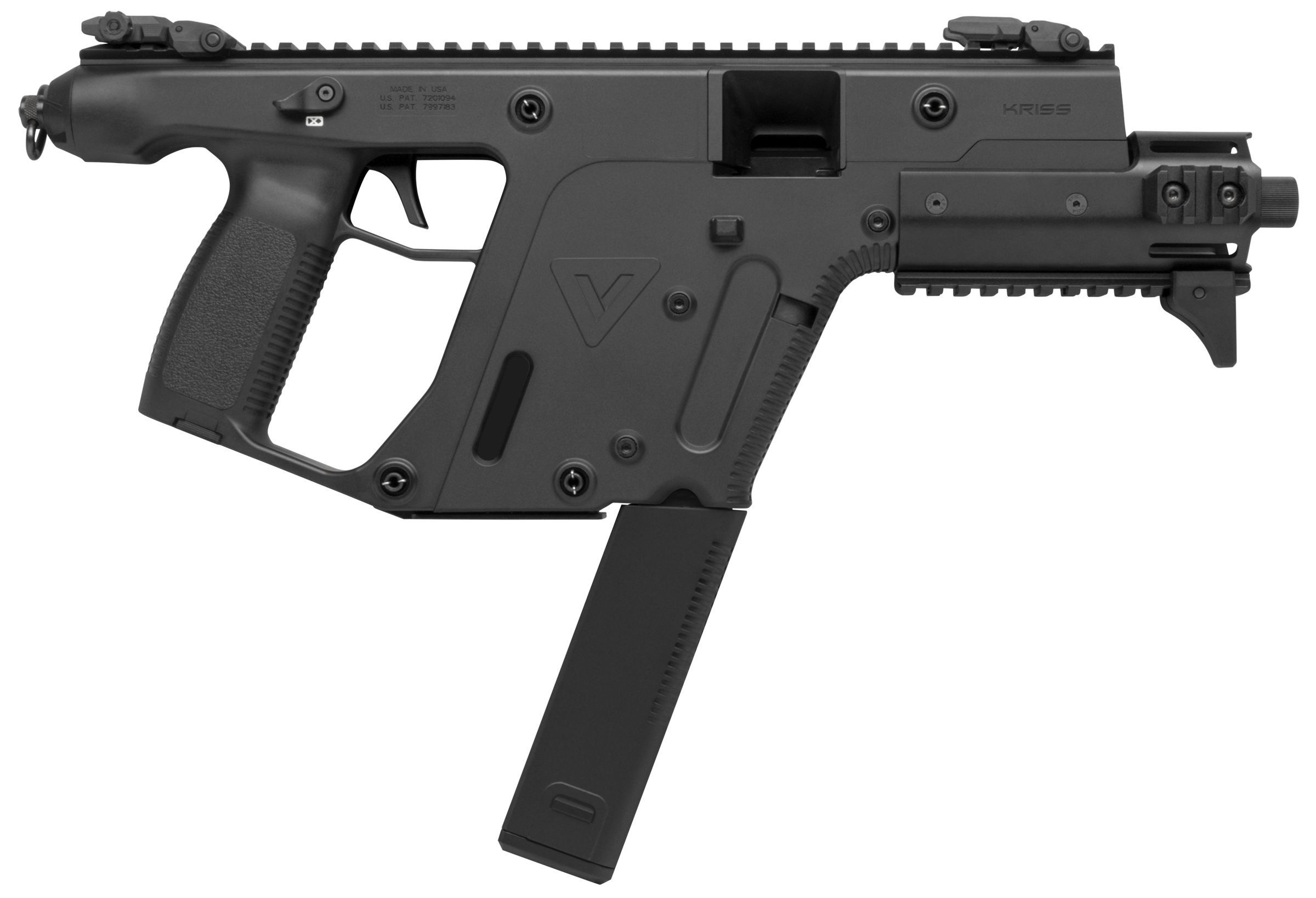 Kriss USA KV45PBL30 Vector Enhanced SDP Gen2 45 ACP 30+1 6.50" Black Nitride Threaded Barrel, Black Picatinny Rail, MK5M Modular Rail, Glock Magazine Compatible