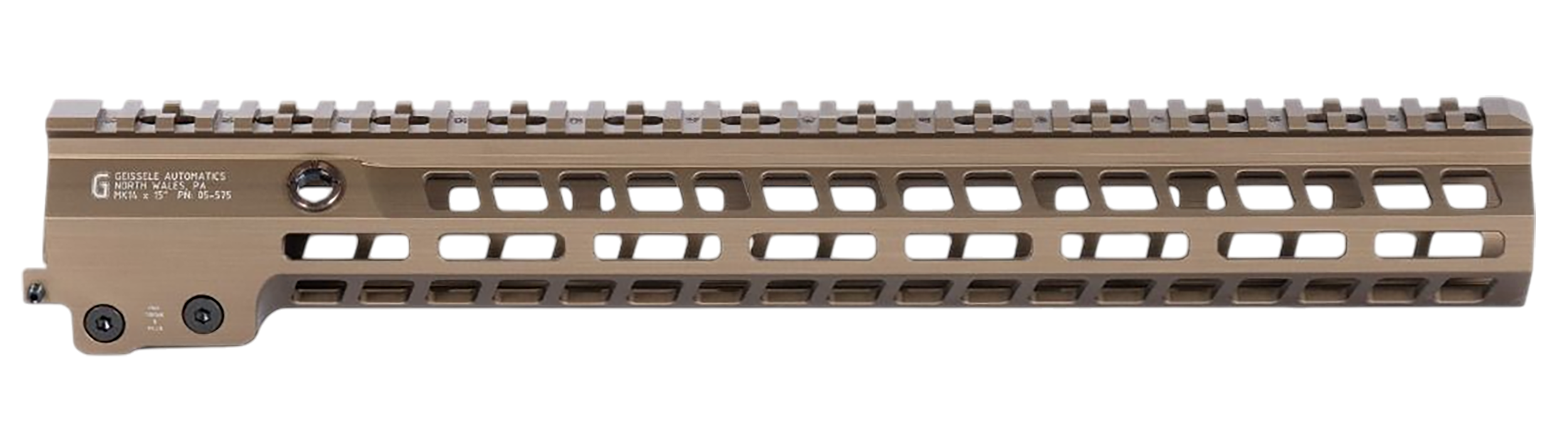 Geissele Automatics 05575S Super Modular Rail MK14 DDC Aluminum 15" Long
