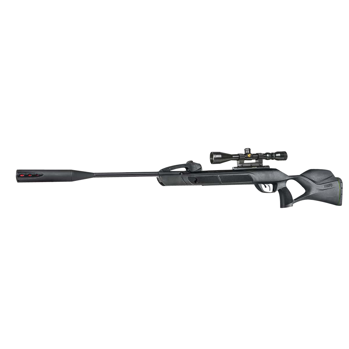 Gamo 611003865554 Swarm Magnum 10X Gen 3 Gas Piston 22 10rd Shot Black Black Steel Barrel Black Receiver Black All Weather Lightweight Thumbhole Stock Scope 3-9x40mm