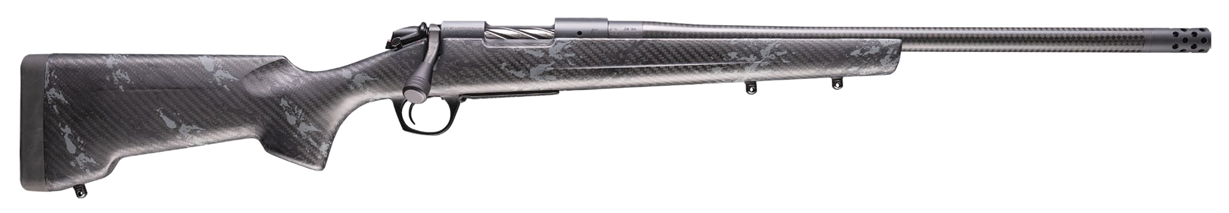 Bergara Rifles B14S1201CF B-14 Cima CF 308 Win 4+1 20"" CURE Carbon Fiber Barrel, Sniper Gray Cerakote Receiver, RTM Sporter Carbon Fiber Stock