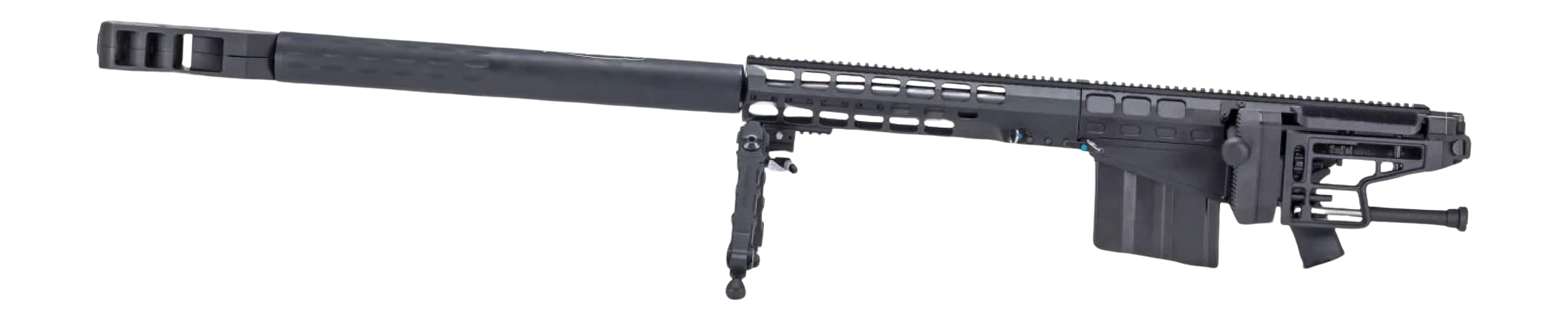 Thompson TAO50 TAO50 50 BMG 10+1 29" Black Barrel, Black Anodized Receiver w/Picatinny Rail, Barrett Accu-Tac Bipod, Black Polymer Magpul PRS Gen3 Stock, Magpul MOE+ Grip