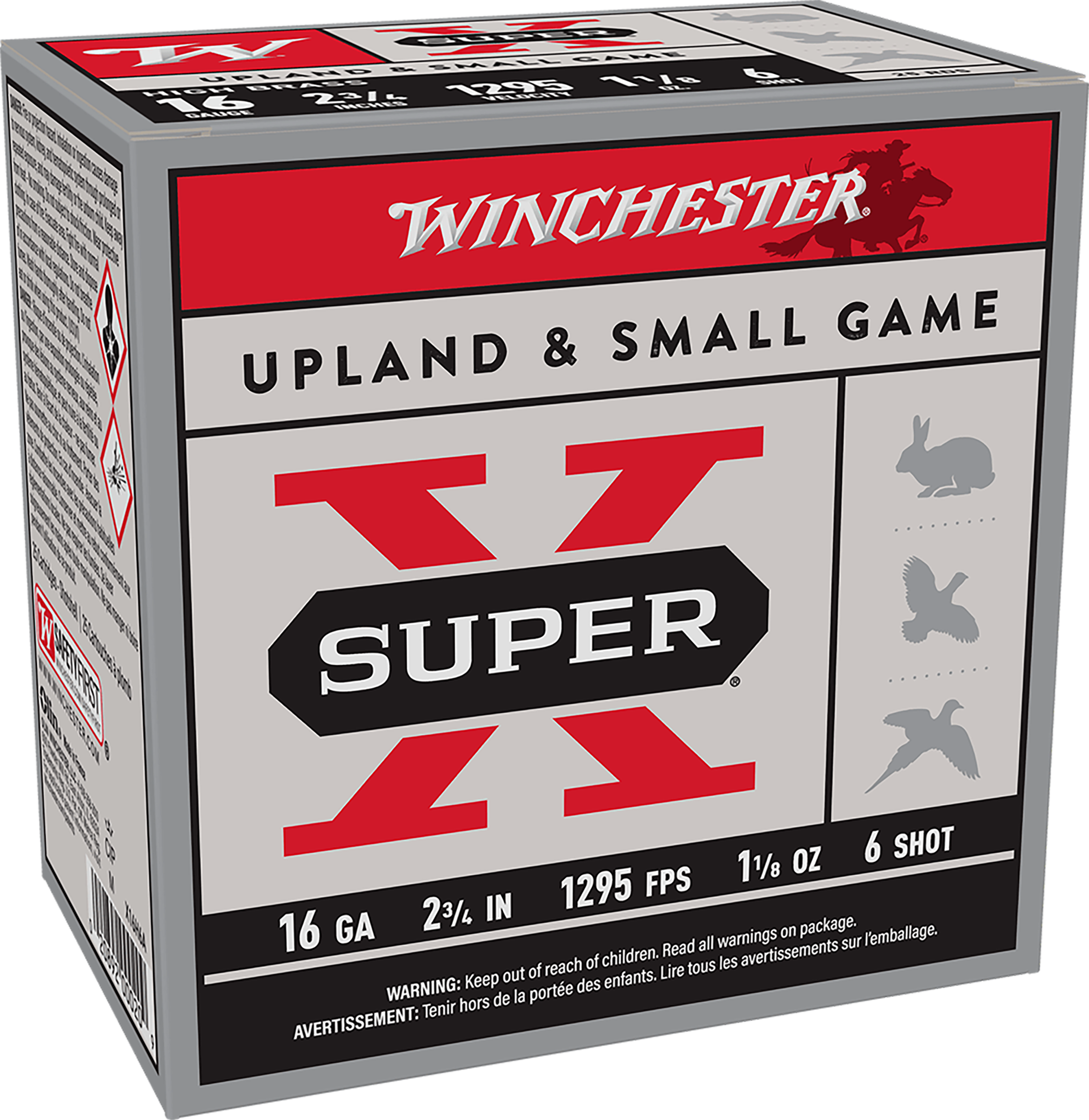 Winchester Ammo X16H6 Super X Heavy Game Load 16Gauge 2.75" 1 1/8oz 6Shot 25 Per Box/10 Case