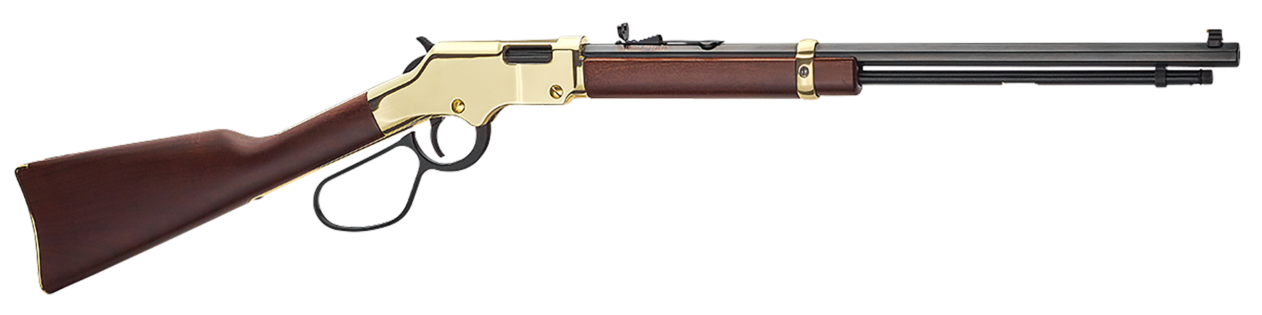 Henry H004VL Golden Boy Large Loop 17 HMR 12+1 20" American Walnut Brass Right Hand