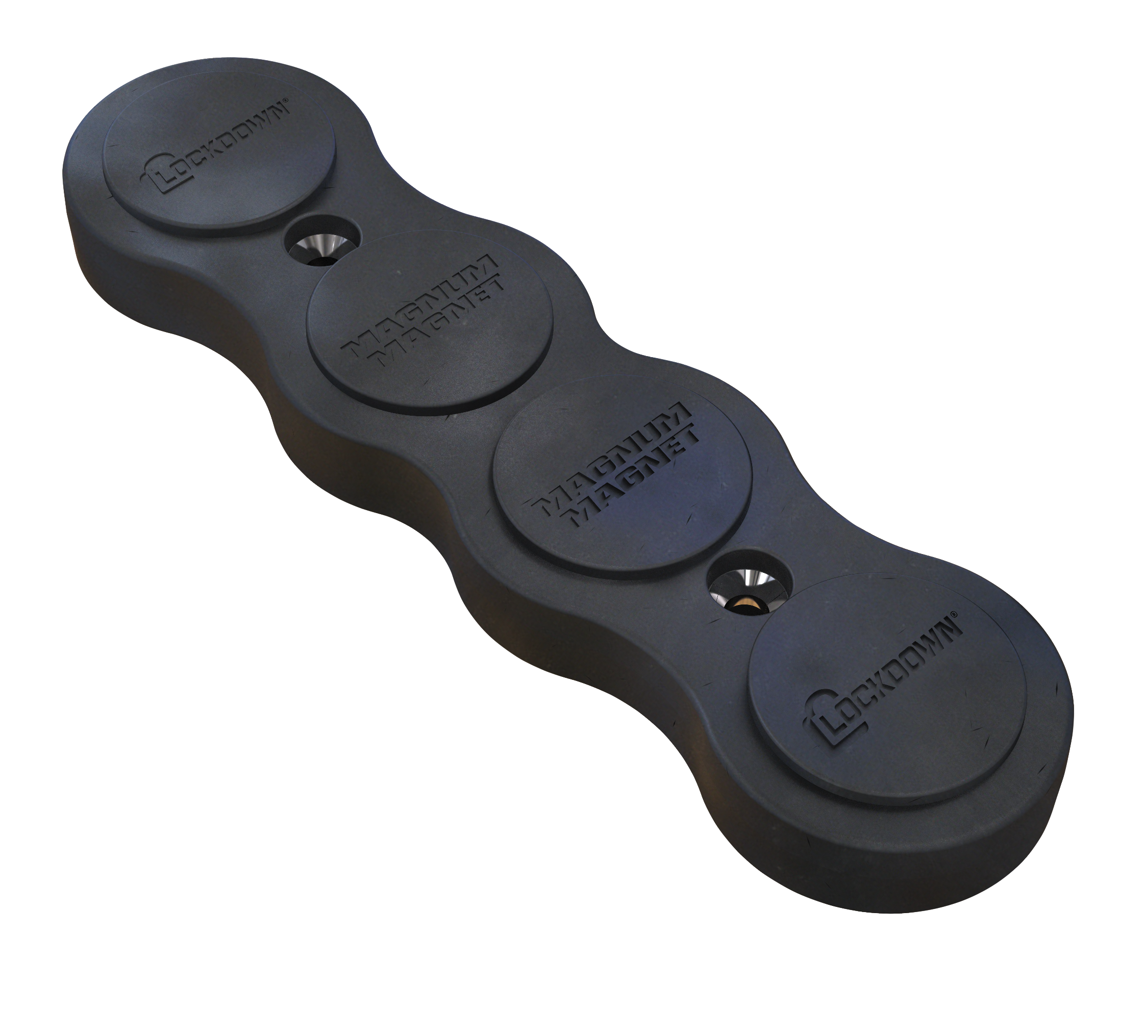 Lockdown 1097608 Gun Concealment Magnum Magnet Black Metal Holds 1 Handgun/Rifle/Shotgun