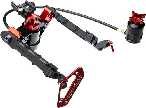 ACCU-TAC BIPOD HYB500 HYDRO PICATINNY WITH REMOTE BLK/RED
