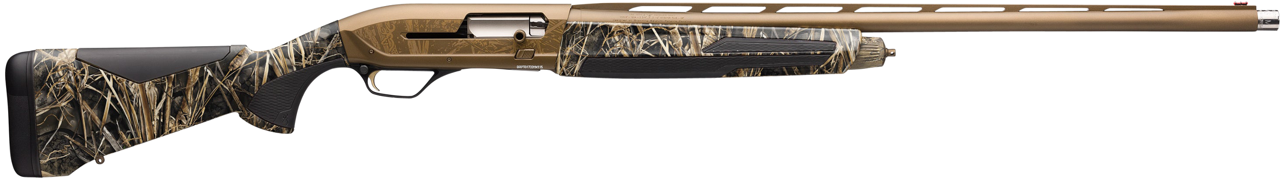 Browning 011747205 Maxus II Wicked Wing 12 Gauge 3.5" 4+1 (2.75") 26" Burnt Bronze Cerakote Barrel/Rec, Realtree Max-7 Camo Stock w/SoftFlex Cheek Pad & Overmolded Grip Panels
