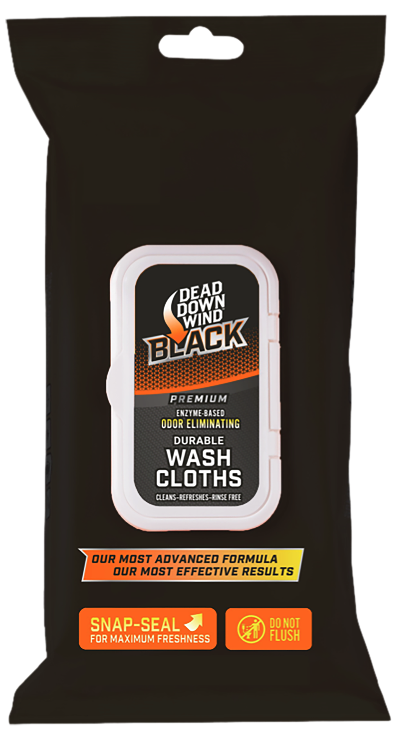 Dead Down Wind 13725 Black Premium Wash Cloth Odor Eliminator Unscented Scent 40 Count
