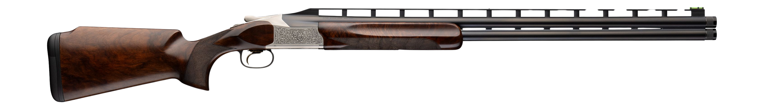 Browning 0184183002 Citori 825 Lariat Trap 12 Gauge Break Open 2.75" 2rd 32" Matte Blued Over/Under Vent Rib Barrel, Engraved Silver Nitride Steel Receiver, Monte Carlo Comb Stock, Right Hand