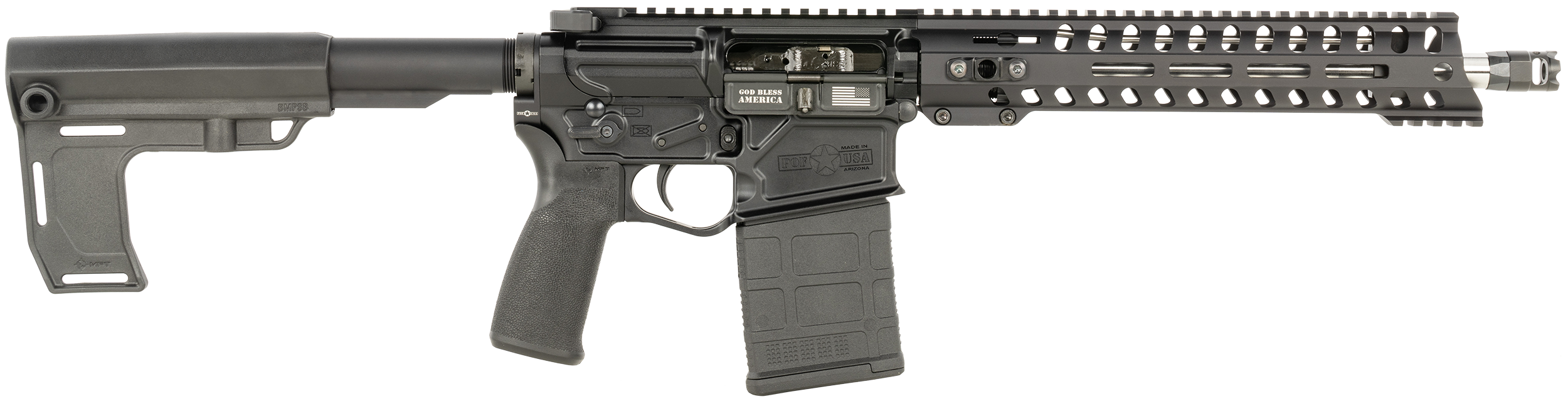 Patriot Ordnance Factory 1665 Rogue  308 Win 20+1 12.50" Black Anodized