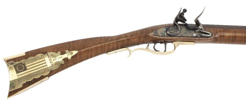 Cimarron Frontier Maple Flint 250th Commemorative Flintlock 45 Cal Rifle