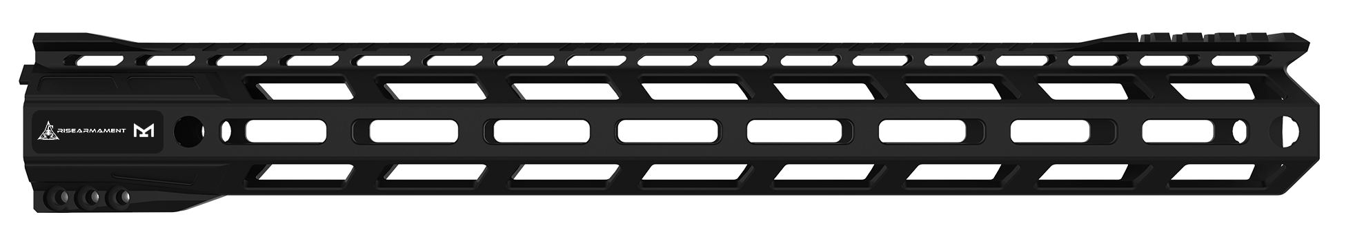 Rise Armament RA905100BLK RA-905 Handguard 10" 6061-T6 Aluminum Black Anodized with M-LOK & Picatinny Rail for AR-15