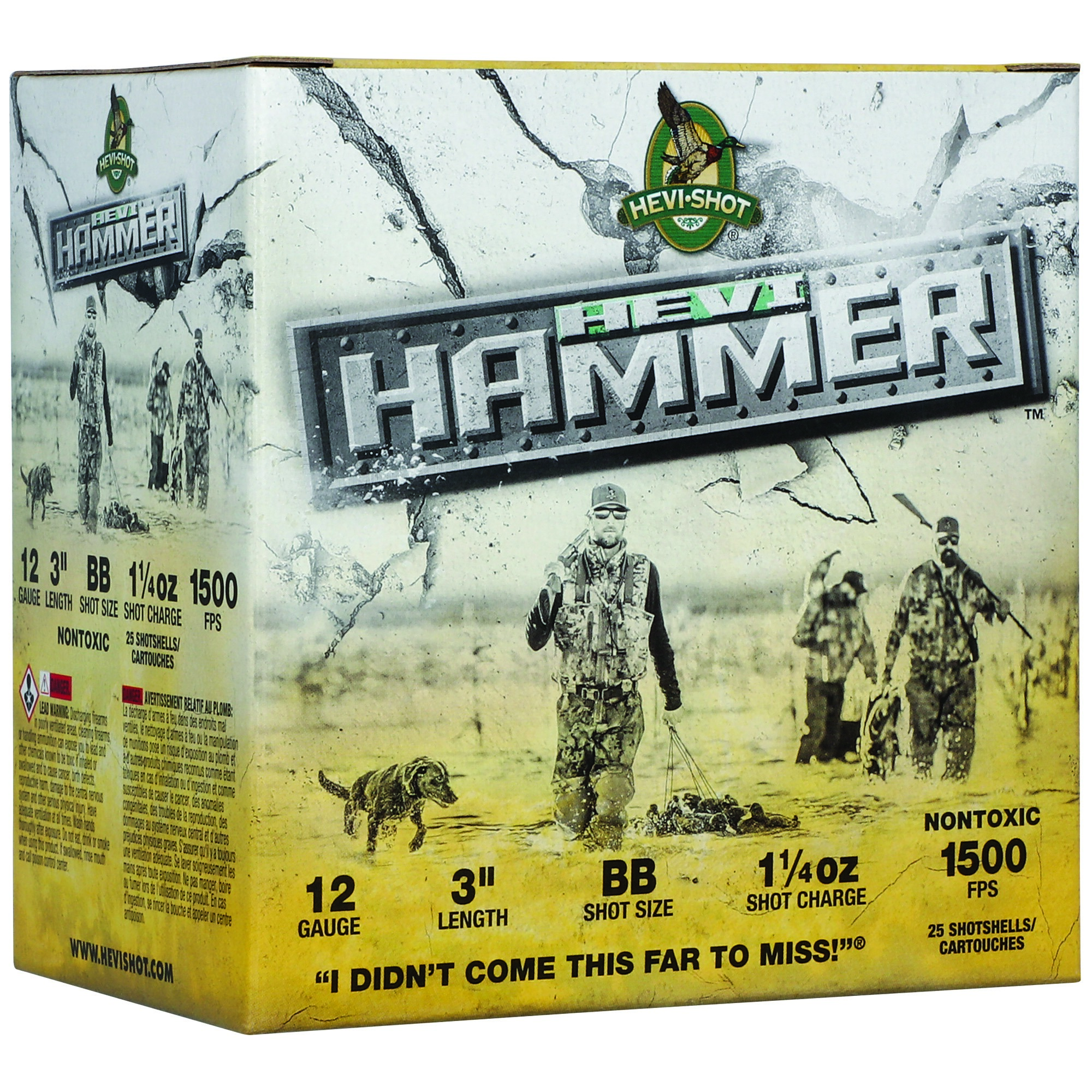 HEVI-HAMMER 12GA 3" 1.25OZ BB