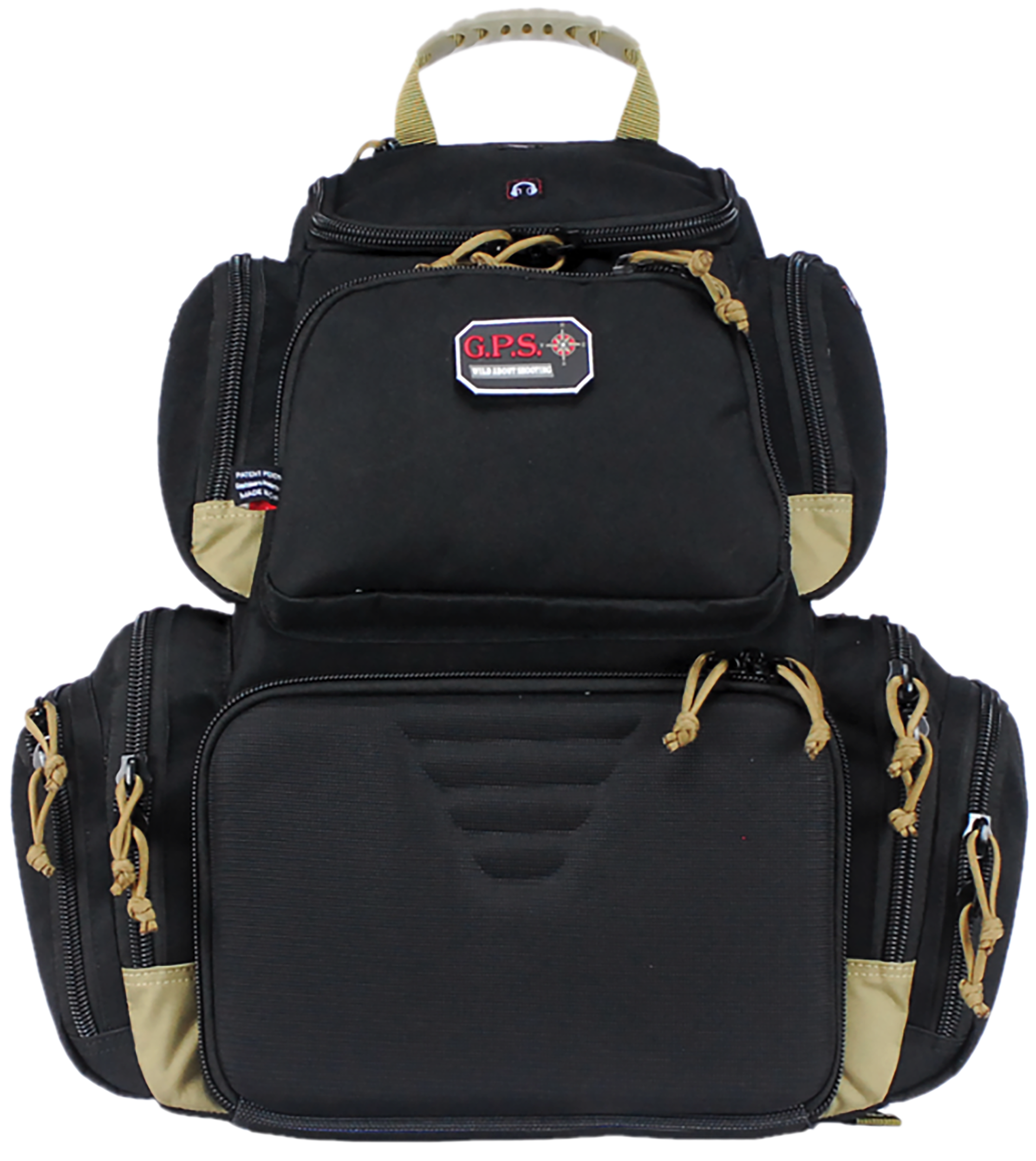 GPS Bags GPS1711BPBT Handgunner  Backpack 1000D Nylon Black/Tan