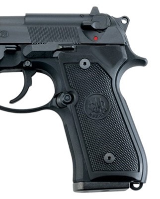 BERETTA GRIPS 92/96 FACTORY BLACK PLASTIC