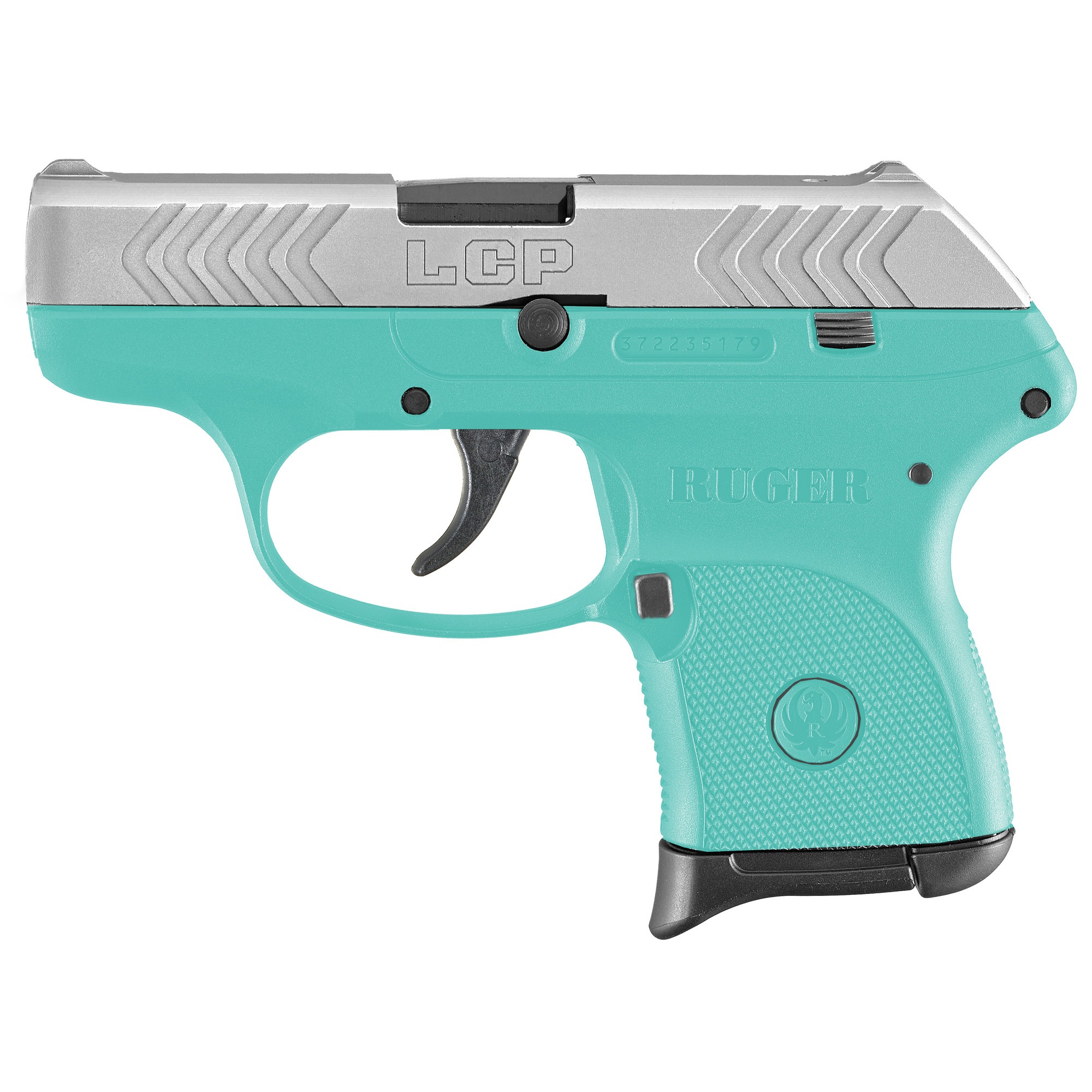 RUGER LCP 380ACP 2.75" TURQ/NCKL 6RD