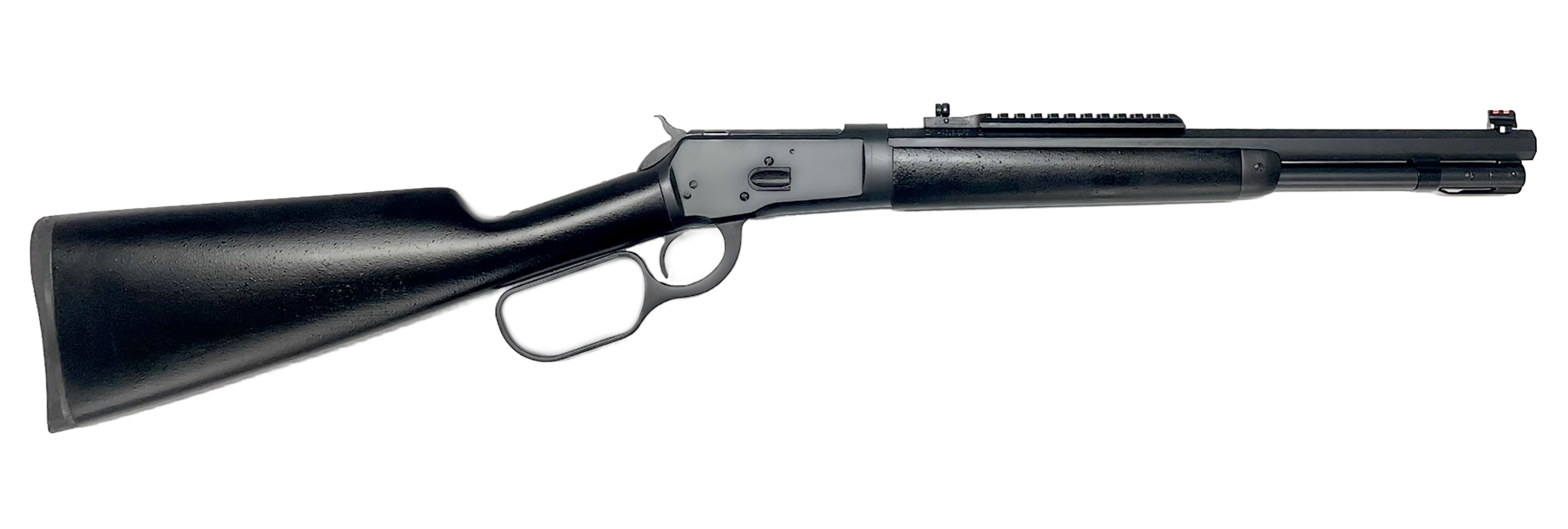 Taylors & Company 220093 1892 Alaskan Take-Down 44 Rem Mag Caliber with 7+1 Capacity, 16" Barrel, Matte Black Metal Finish & SoftTouch Black Synthetic Stock Right Hand (Full Size)