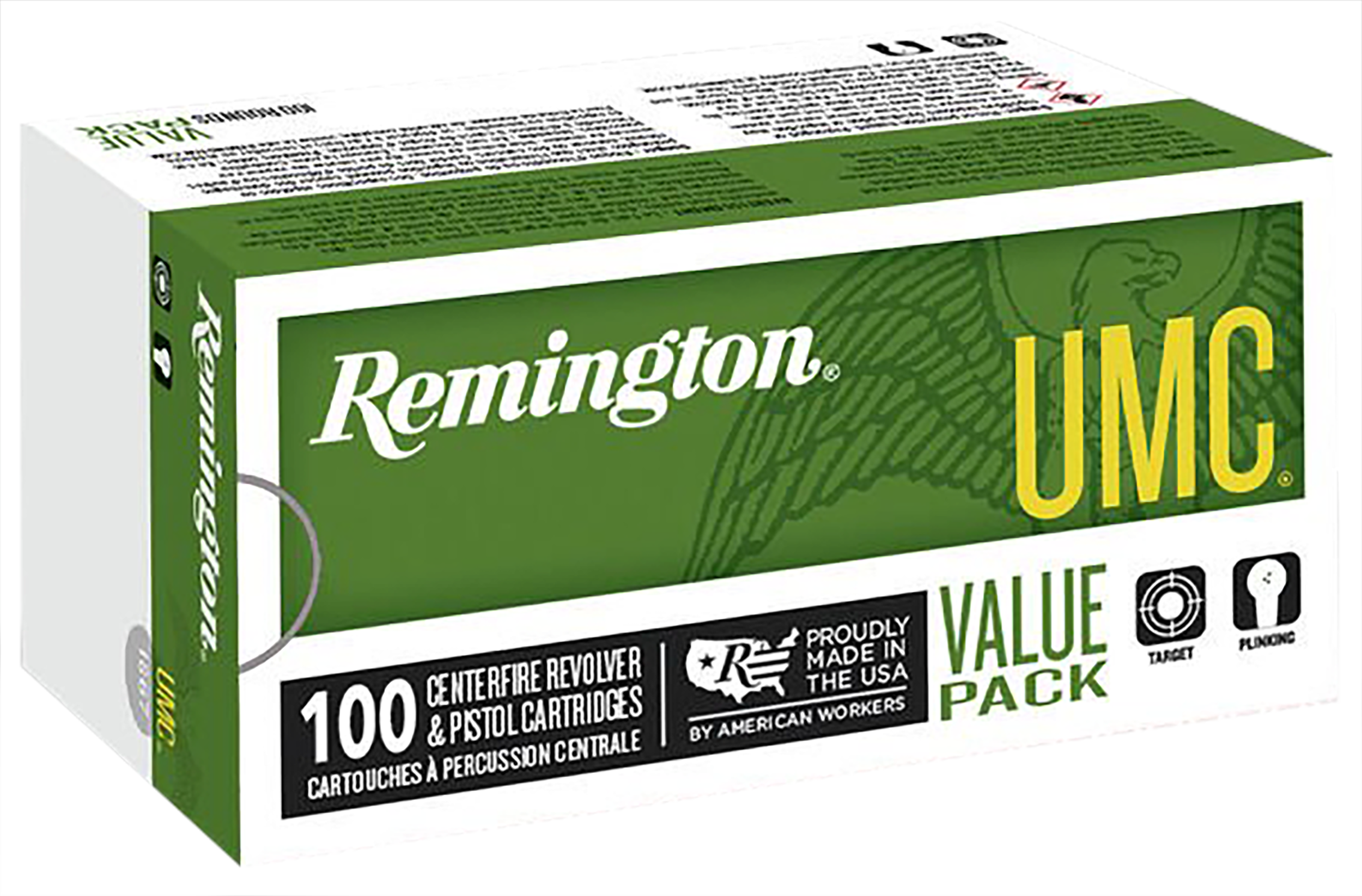 Remington Ammunition 23687 UMC Value Pack 40S&W 180gr Jacketed Hollow Point 100 Per Box/6 Case