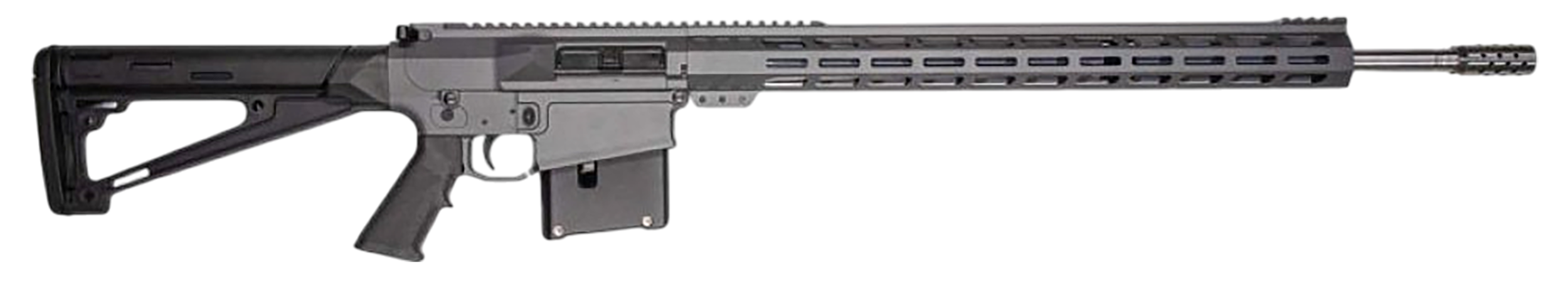 Great Lakes Firearms AR-10 30-06 Springfield 5+1 24" Stainless Threaded Barrel, Sniper Gray Cerakote Aluminum Receiver w/Picatinny Rail, Hogue Fixed Black Polymer Stock, Mil-Spec Grip