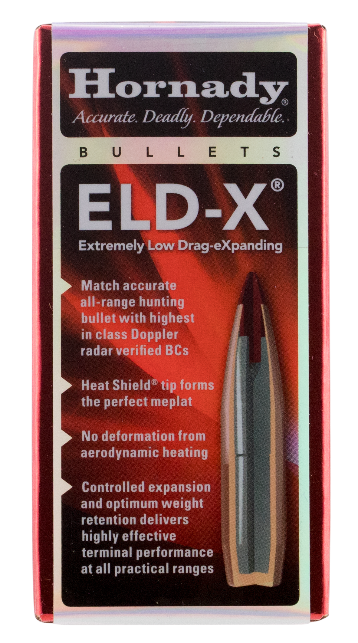 Hornady 25418 ELD-X 25 Cal .257 110 gr Extremely Low Drag eXpanding 100 Per Box/ 25 Case
