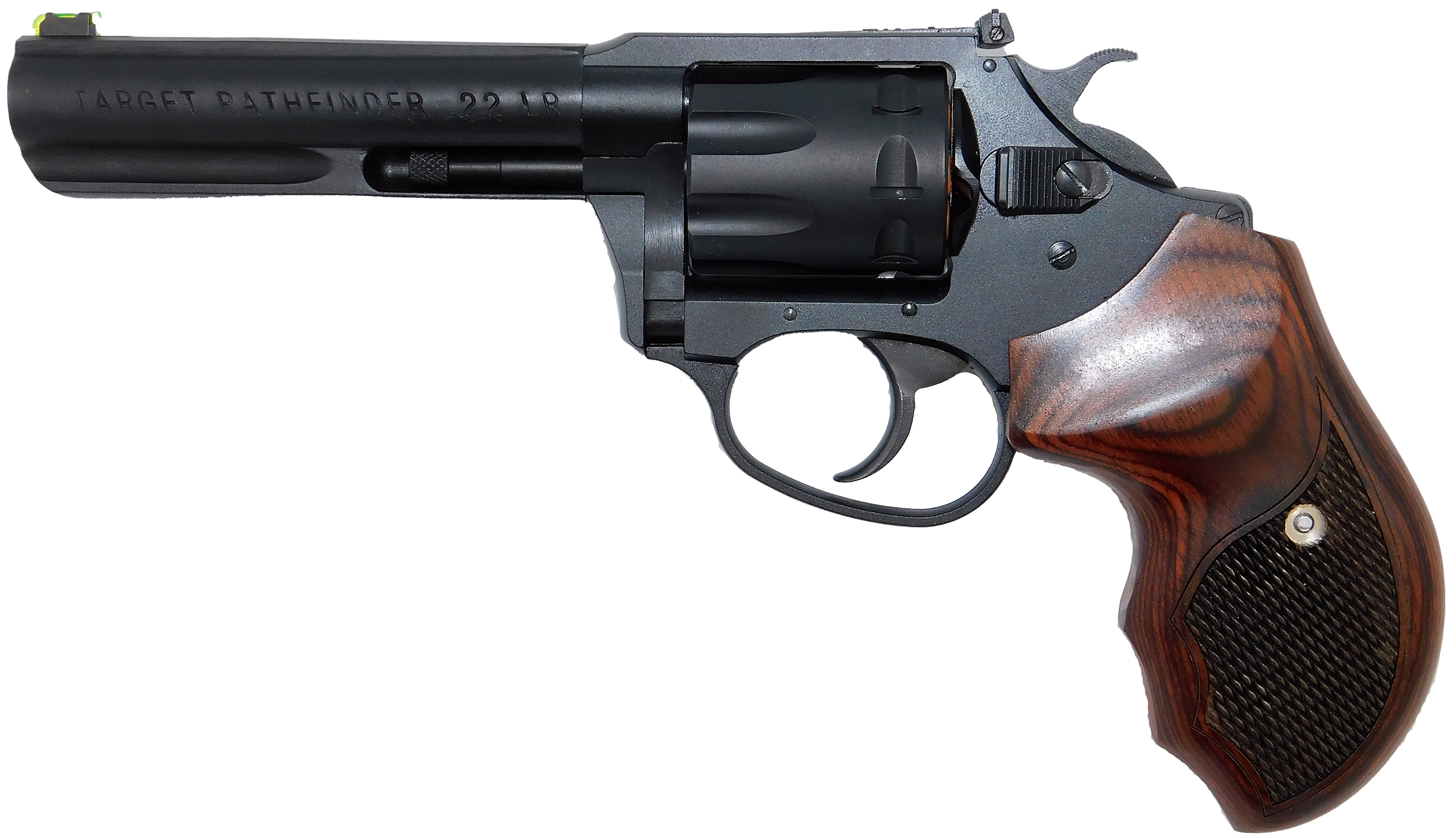 Charter Arms 12243 Pathfinder Target Lite 22 LR 8rd 4.20" Black Frame w/Rosewood Grip