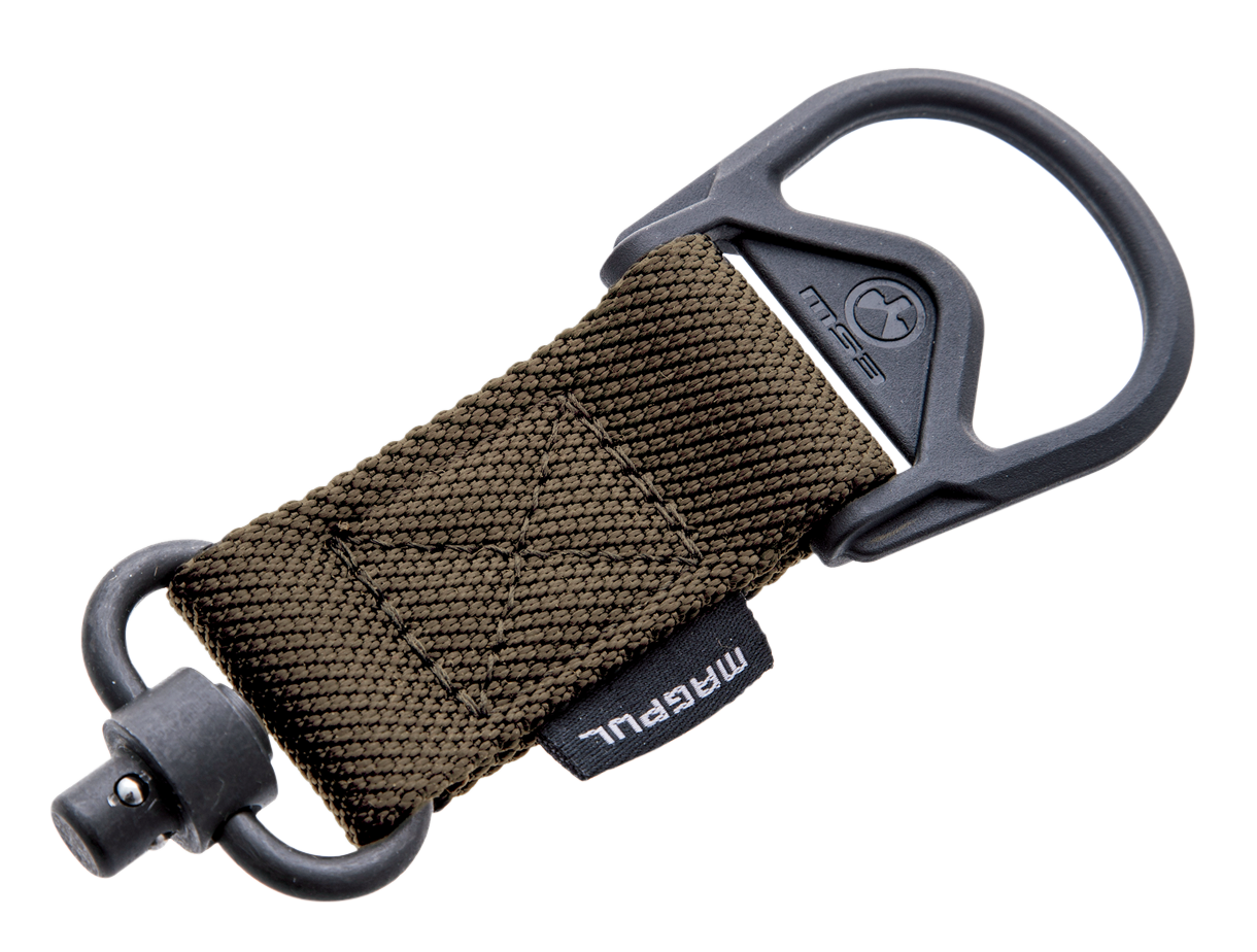 Magpul MAG517-COY MS1/MS3 QD Sling Adapter made of Steel with Maganese Phosphate Coyote Finish, Polymer Hardware, Nylon 1.25" Webbing & Two to One-Point Design for AR-15, M4, M16, AK-Platform & AKM