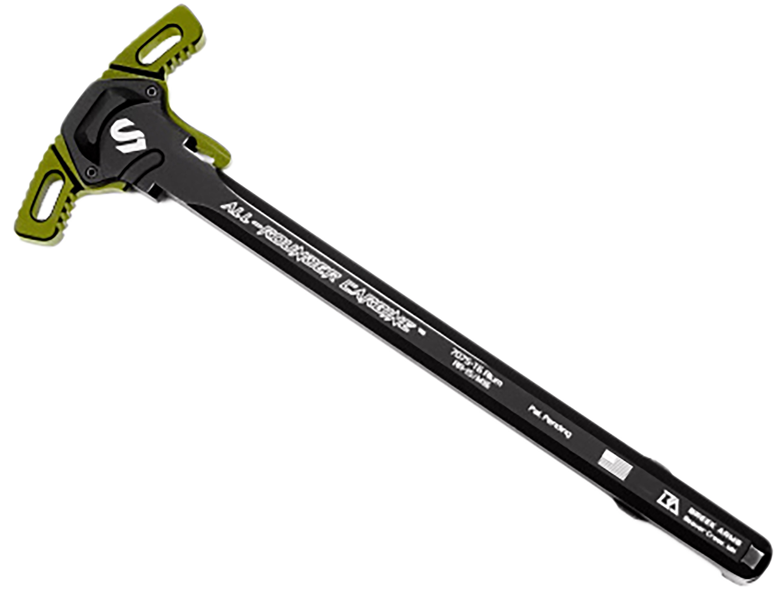 Lead & Steel Llc LS-CHODE-ODG Charging Handle AR-15/M16 OD Green Type 3 Hard Anodize 7075-T6 Aluminum