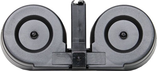 IVER JOHNSON MAGAZINE AR15 223 100RD DRUM BLK/CLEAR POLY