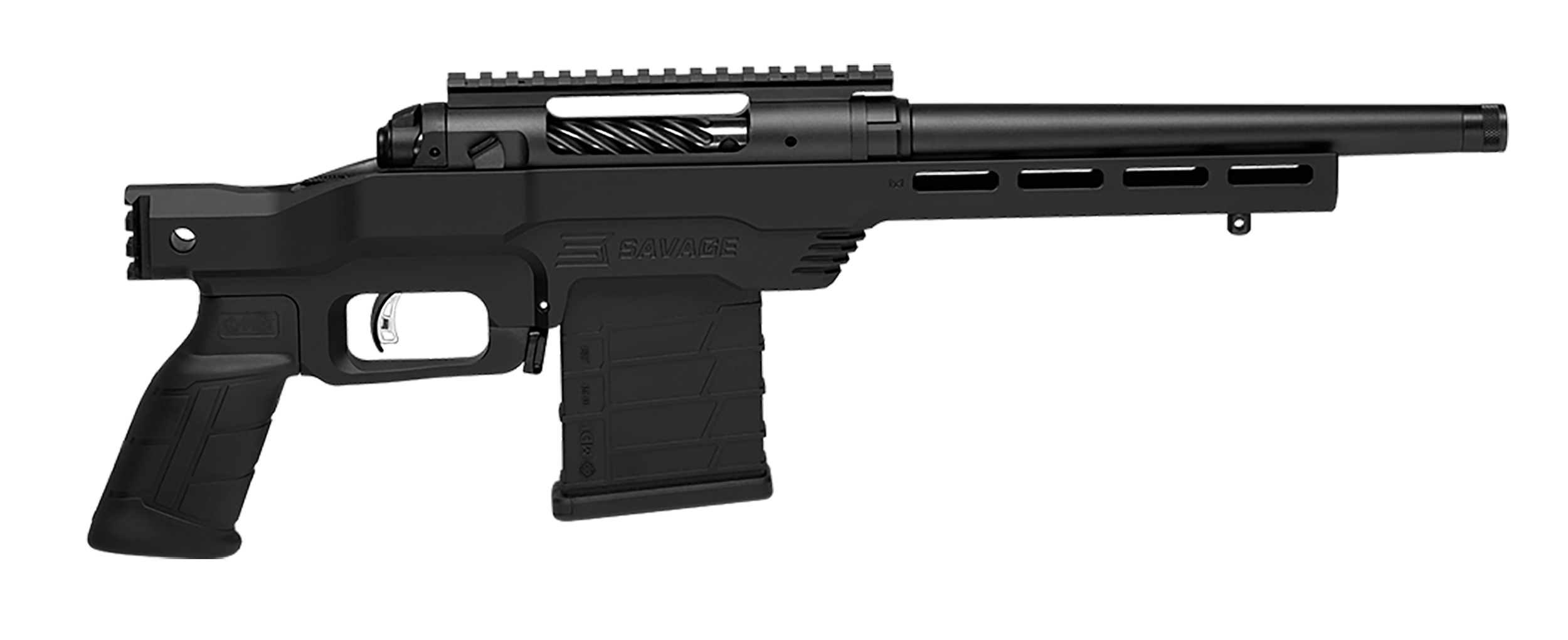 Savage Arms 57800 110 PCS 300 Blackout 10+1 10.50" Matte Black Carbon Steel/ Black Rubber Grips Left Hand