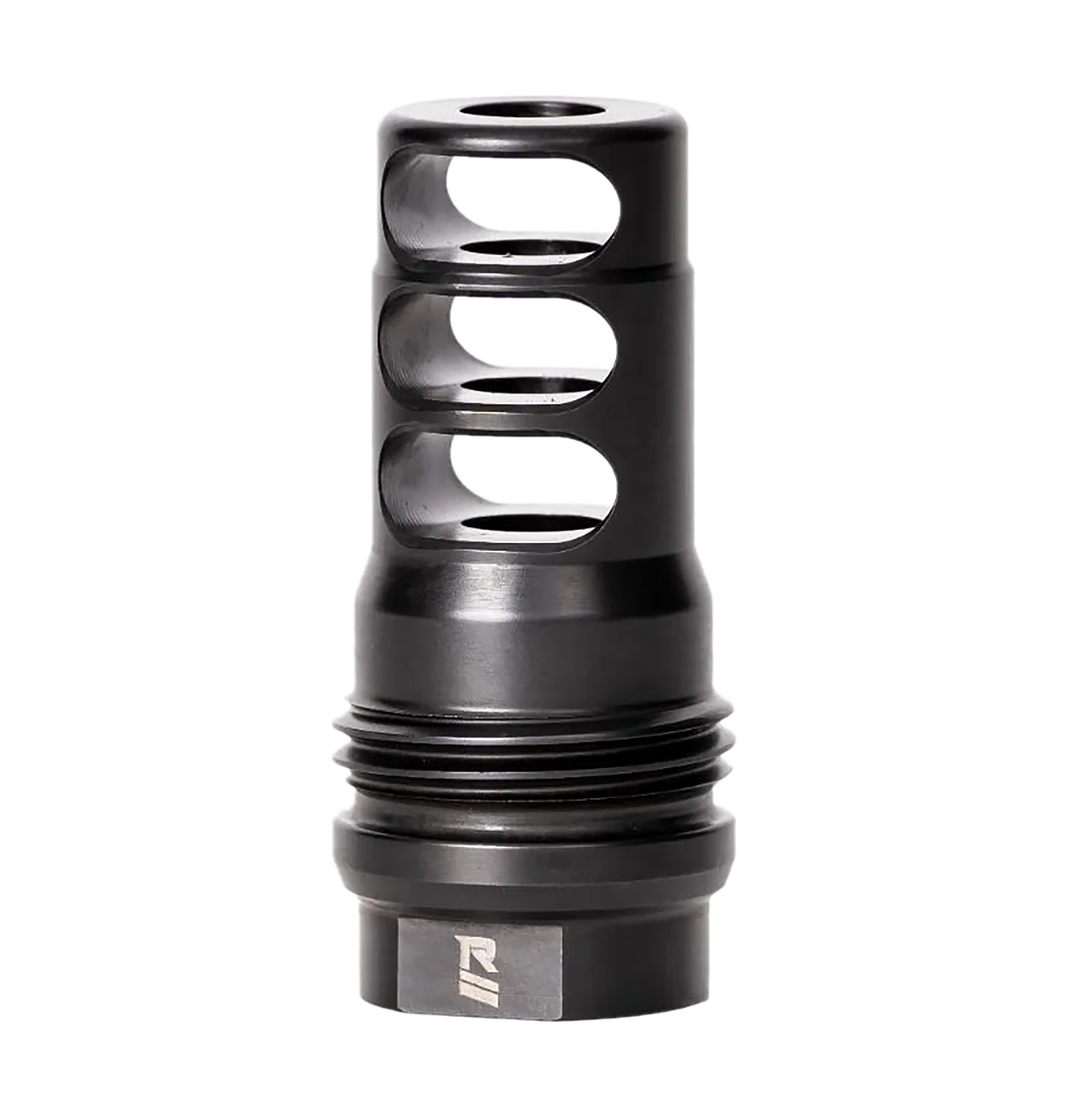 Rugged Suppressor MB011 3 Port Brake  Black with 1/2"-28 tpi Threads & 2.16" OAL for 5.56x45mm NATO Radiant762, Surge762, Razor762 & Micro30 Suppressors