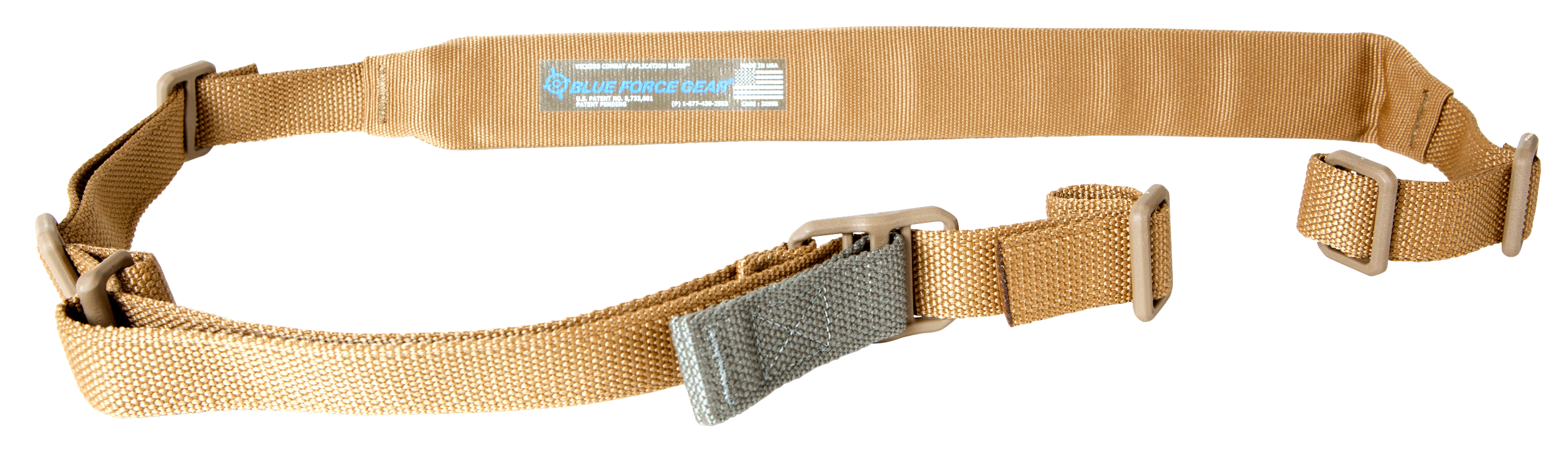 Blue Force Gear VCAS200OACB Vickers  Coyote Brown Cordura Padded Rifle Carbine