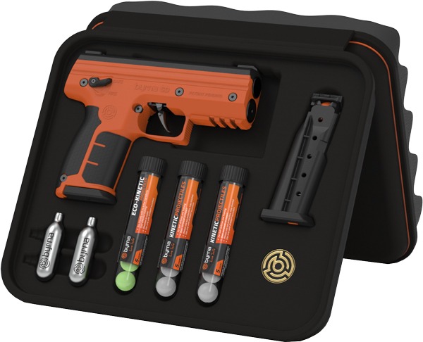 BYRNA SD KINETIC KIT ORANGE W/ 2 MAGS & PROJECTILES