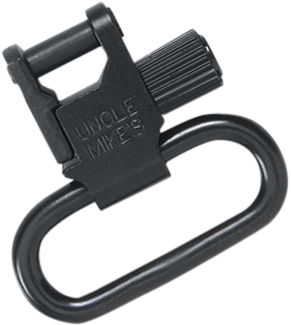 Uncle Mike's 14033 Super Swivel  Quick Detach Tri-Lock Blued 1.25" Loop for Rifles or Shotguns w/QD Bases