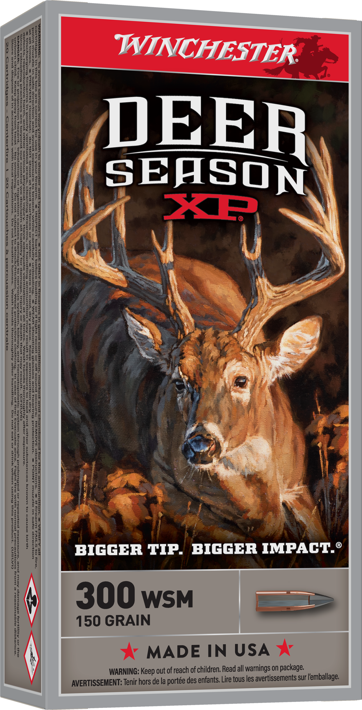 Winchester Ammo X300SDS Deer Season XP 300WSM 150gr Extreme Point 20 Per Box/10 Case