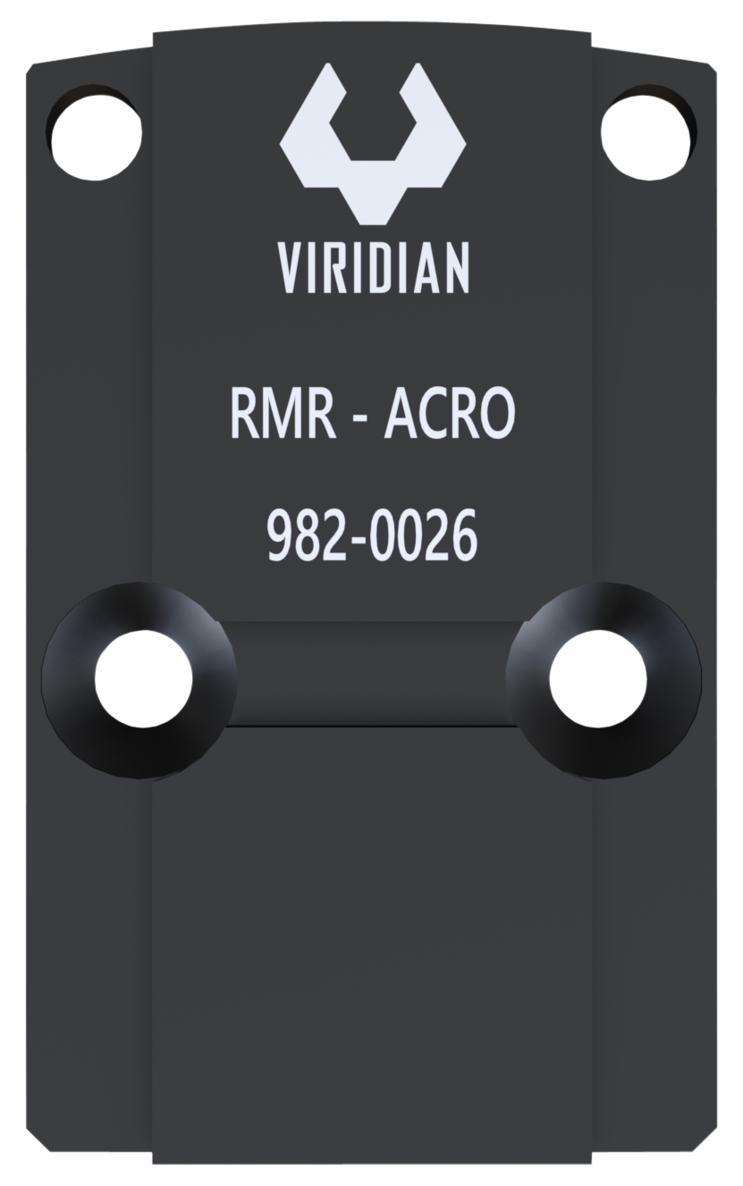 Viridian 9820026 RFX45 RMR Mounting Adapter  Black Anodized