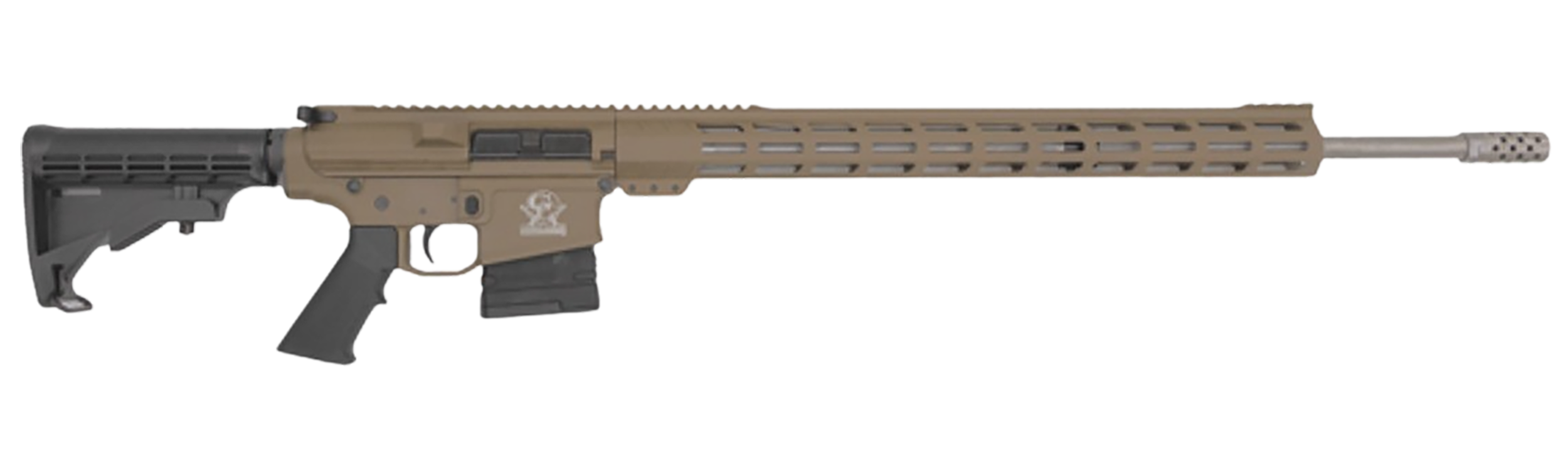 Great Lakes Firearms GL10243SSFDE GLFA  243 Win 5+1 24" Stainless Threaded Barrel, Flat Dark Earth Cerakote Picatinny Rail Aluminum Receiver, Adjustable Black Synthetic Stock, Mil-spec Polymer Grip