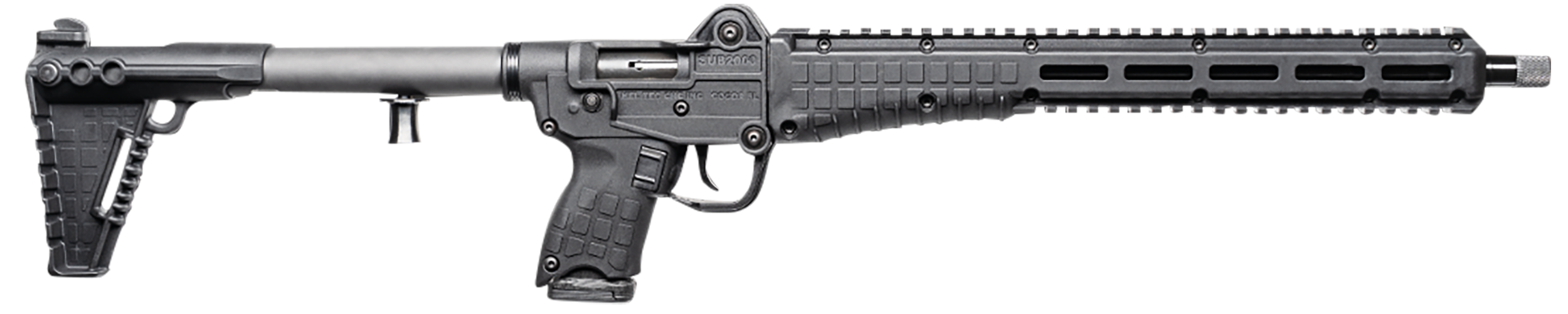 Kel-Tec SUB2K9GLKBLK SUB2000 Gen3 9mm Luger 15+1 16.15" Black Nitride Steel Threaded Barrel, Black Picatinny Rail Aluminum Receiver, M-LOK Handguard, Black Synthetic Folding Stock