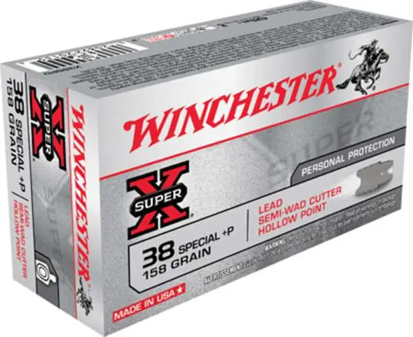 WINCHESTER SUPER X 38SPL 158G +P HP 50RD