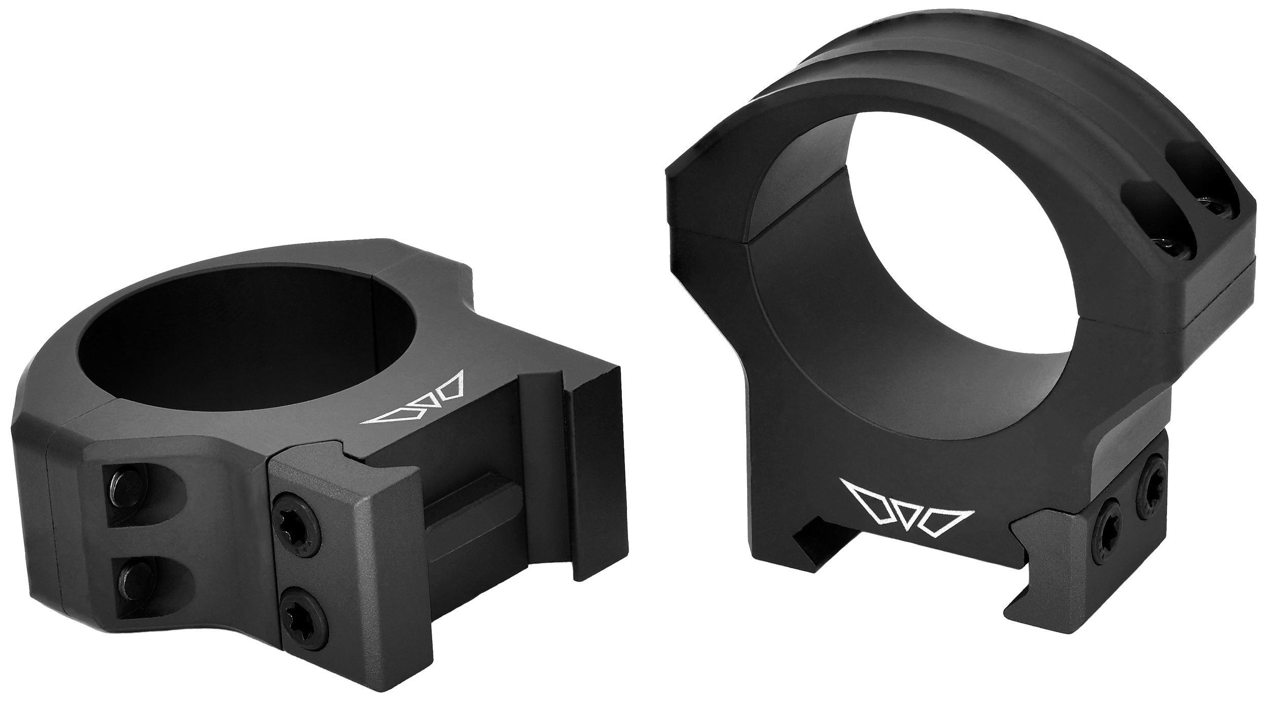 Warne 8514M HyperLite  Matte Black MagnaFusion Alloy 30mm Tube Medium Maxima/Weaver/Picatinny