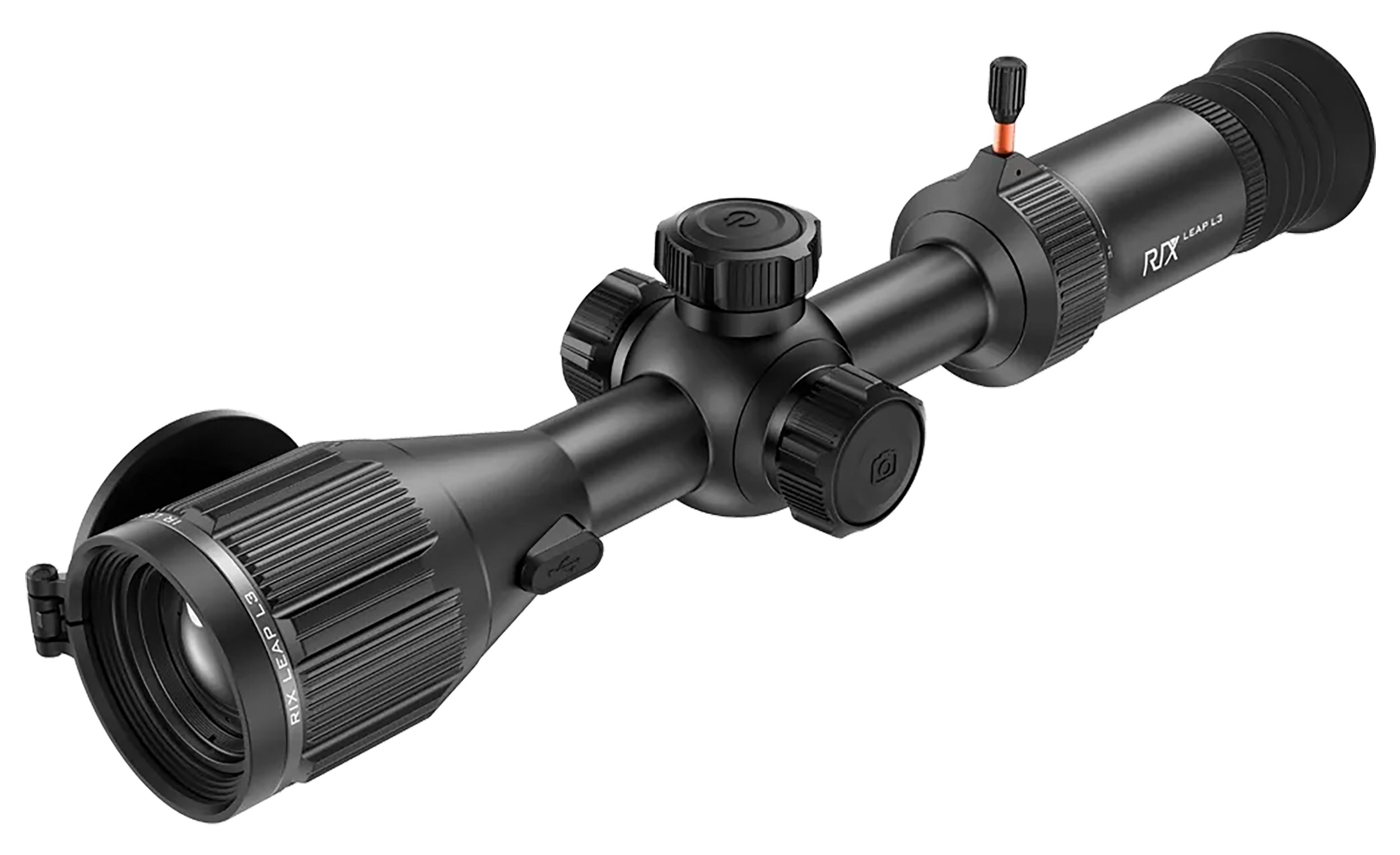 Rix Optics  (visir Inc) LEAPL3R Leap L3 Black 3.2-9.6x35mm Multiple Reticle 1x-4x Zoom, 384x288 12 Microns 50 Hz Resolution