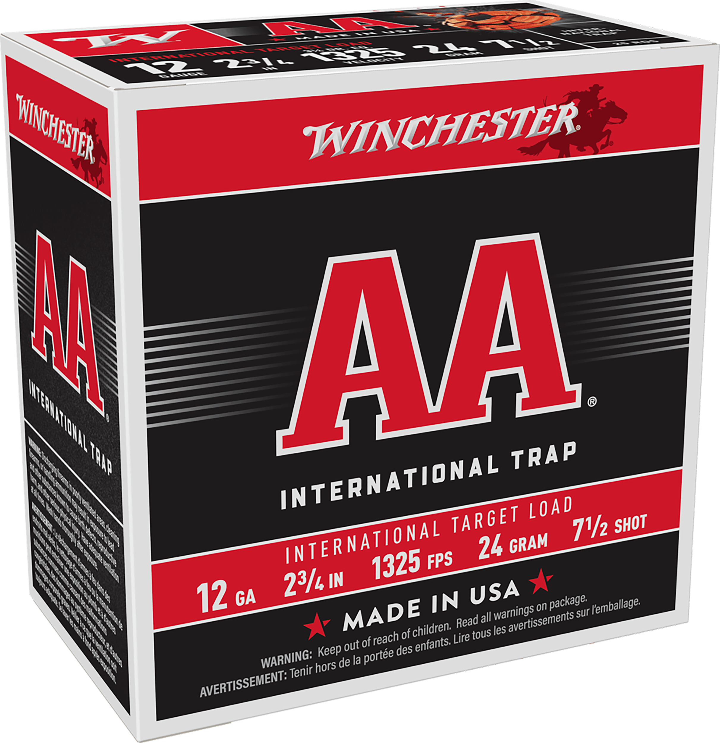 Winchester Ammo AANL127 AA International Target 12Gauge 2.75" 7.5Shot 25 Per Box/10 Case