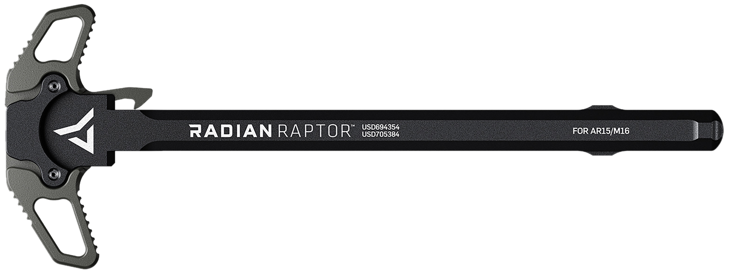 Radian Weapons R0560 Raptor Ambi Charging Handle, Radian Gray, Fits Mil-Spec AR-15/M16 Platform