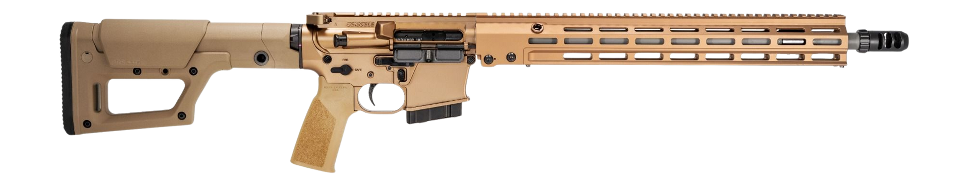Geissele Automatics 08651S GFR Stratomatch MOD1 6mm ARC 8+1 18" Threaded Barrel, Desert Dirt Cerakote Aluminum Receiver w/Picatinny Rail, ARCA Swiss/M-LOK Handguard, Magpul PRS Lite Desert Dirt Polyme